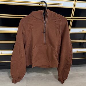 Lululemon Athletica Chestnut Half-Zip Pullover